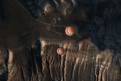 Full frame shot of ball with rock