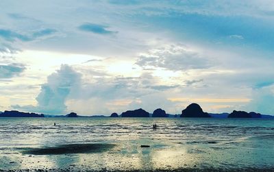 Panoramic view of sea against sky