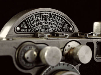 Close-up of object on wall
