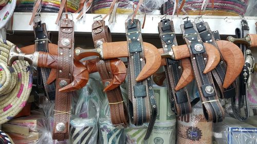 Panoramic view of market stall