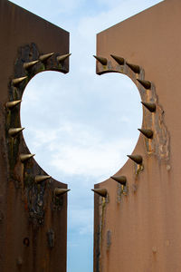 Metal artwork on south beach promenade in blackpool 