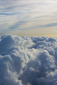 Low angle view of clouds in sky