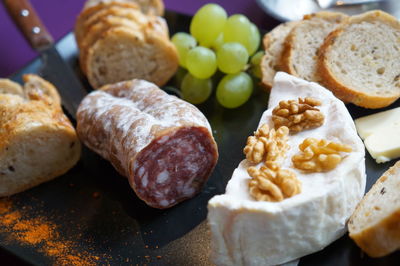 Close-up of breakfast
