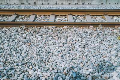 Full frame shot of railroad track