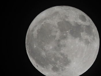 Close-up of moon against sky at night