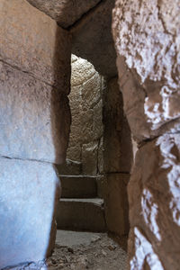 Stone steps in old building