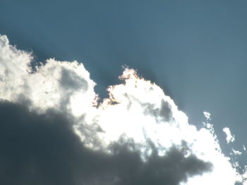 Low angle view of cloudy sky