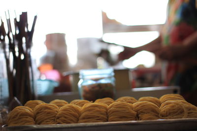 Close-up of candies for sale in store