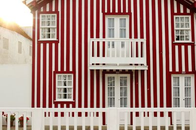 Red residential building