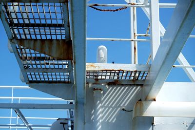 Low angle view of staircase against building