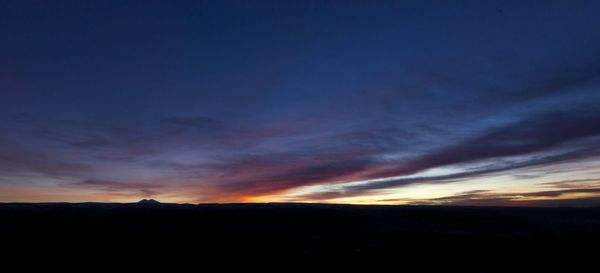 Sunset over landscape