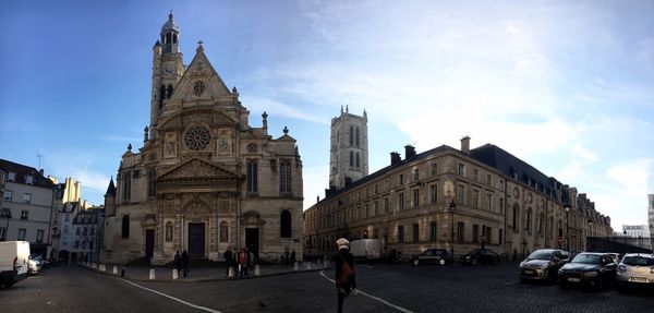 View of cathedral against sky in city