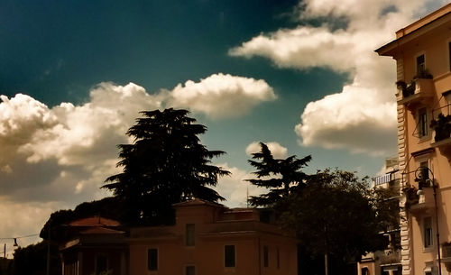 Low angle view of building against sky