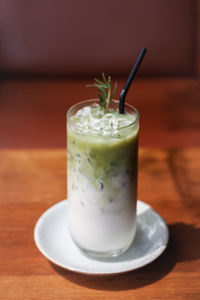 Close-up of drink on table