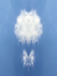 Low angle view of clouds in blue sky