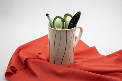 Close-up of plant against white background