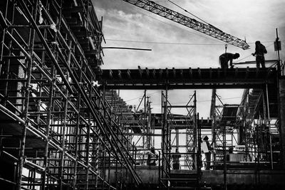 Low angle view of construction site