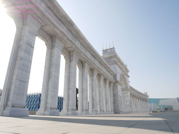 Low angle view of historical building against sky