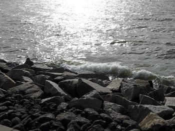 Full frame shot of sea shore