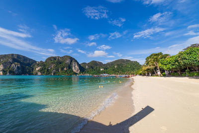 Scenic view of beach