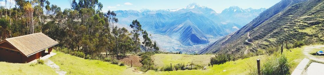 Panoramic view of landscape against sky