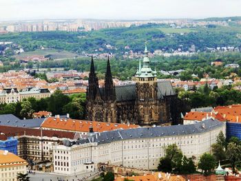 St vitus cathedral in city