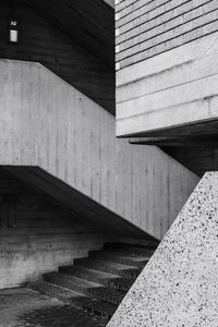 Full frame shot of brutalist stairs