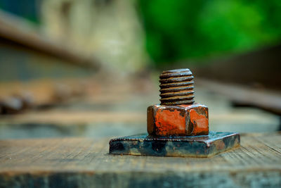 Close-up of rusty metal