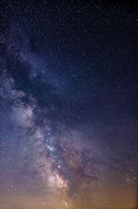 Low angle view of stars in sky