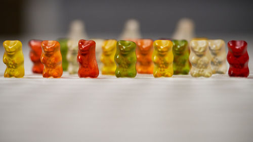 Close-up of multi colored candies