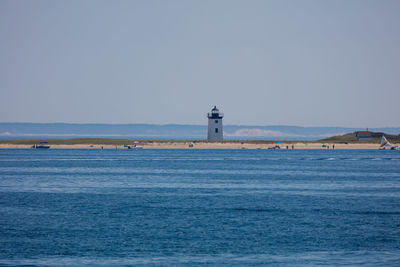 Lighthouse in calm sea