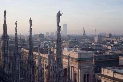 Cityscape against the sky