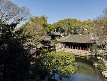 Retreat and reflection garden in tongli water town in wujiang district of suzhou