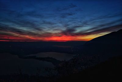 Scenic view of sky at night