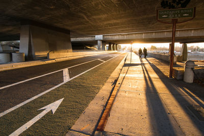 Empty railroad station