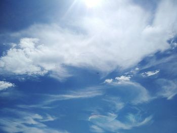 Low angle view of clouds in sky