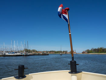 Enkhuizen at the ijsselmeer in holland