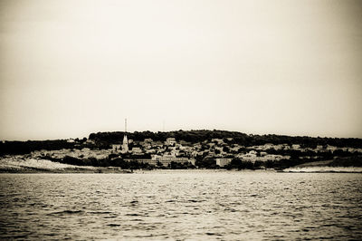 Town with buildings in background