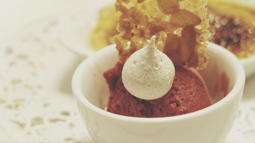 Close-up of pasta in bowl