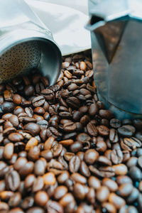 Close-up of coffee beans