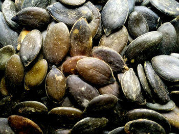 Full frame shot of pebbles on rocky beach