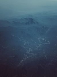 Aerial view of landscape against sky