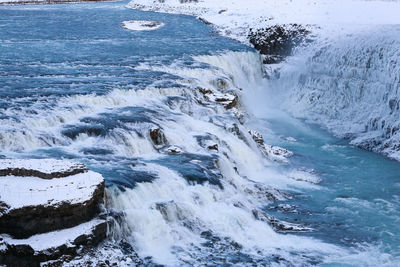 Scenic view of sea waves