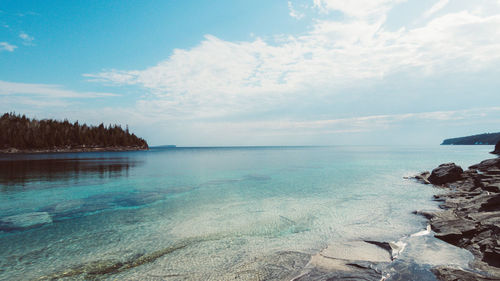 Scenic view of sea against sky
