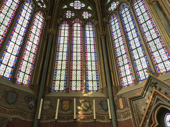 Low angle view of ceiling of church