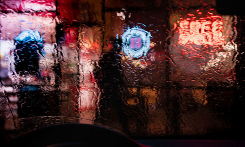 Raindrops on glass window