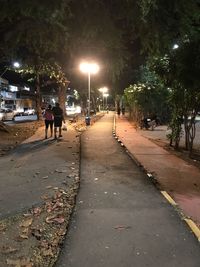 Street in city at night