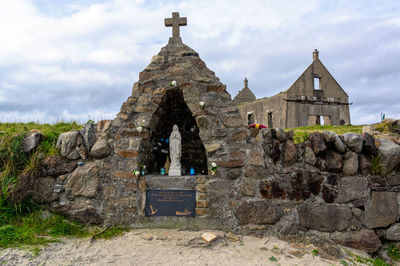 View of temple against sky