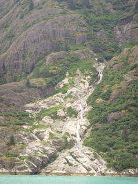 Stream flowing through rocks