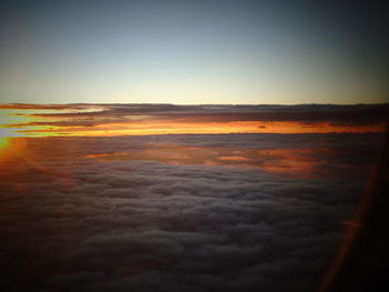 Scenic view of sky at sunset